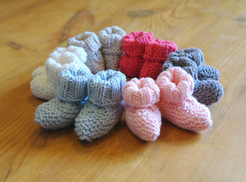 Grandma Merino Baby Booties Knitting Kit, 3 of 6