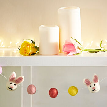 Felt Bunny Ball Garland, 2 of 3