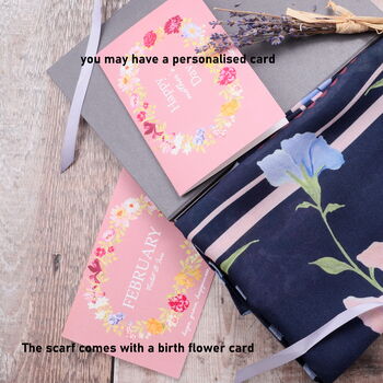 Birth Month Flower Scarves, 3 of 12