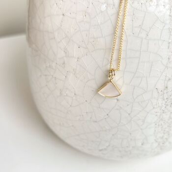 Dainty Shell Gold Plated Necklace, 2 of 6