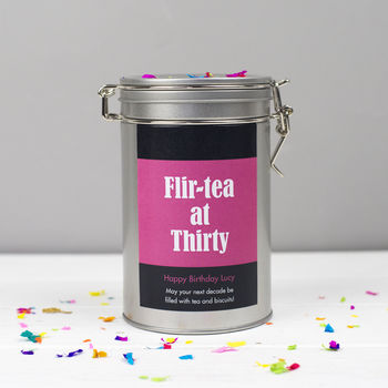 Personalised 40th Birthday Tea Gift In Tin, 3 of 6