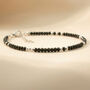 Skinny Black Tourmaline Bracelet, thumbnail 4 of 9