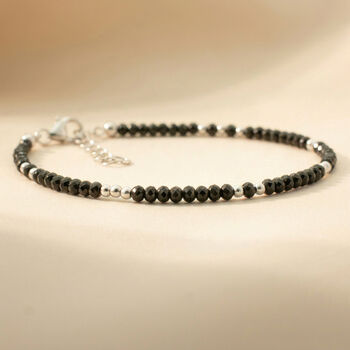 Skinny Black Tourmaline Bracelet, 4 of 9