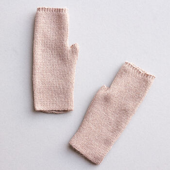 Cosy Knit Plain Colour Fingerless Gloves, 7 of 12