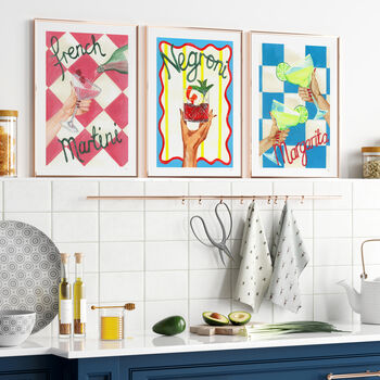 French Martini Cocktail Art Print, 5 of 10