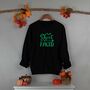 Sheet Faced Funny Glow In The Dark Sweatshirt Halloween, thumbnail 1 of 2