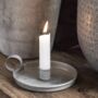 A Bundle Of Six Short Charcoal Dinner Candles, thumbnail 4 of 6