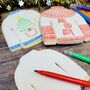 Christmas Jumper Colouring In Biscuit Set, thumbnail 1 of 7