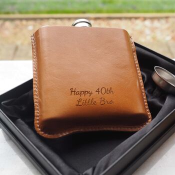 Personalised Head Gardener Hip Flask With Gift Box, 2 of 7