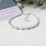 70th Birthday Bracelet, Evie, Sterling Silver, thumbnail 1 of 5