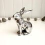 Silver Style Hare Ornament, thumbnail 1 of 3