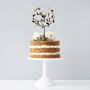 Personalised Couples Floral Wedding Cake Topper, thumbnail 2 of 6