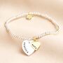 Personalised 40th Birthday Gold And Silver Bead Bracelet, thumbnail 1 of 3