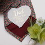 Father Of The Bride Wedding Keepsake Personalised Patch, thumbnail 5 of 7
