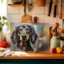 Dachshund Drip Textured Glass Chopping Boards, thumbnail 3 of 7