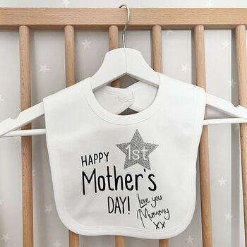 First Mother's Day Baby Bib, 5 of 10