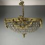 Brass Half Basket Empire Chandelier, thumbnail 4 of 6