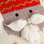 Nutcracker Cushion Cover Easy Knitting Kit, thumbnail 4 of 10