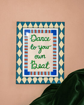 Dance To Your Own Beat Music Art Print, 7 of 12