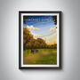 Hackney Downs London Travel Poster Art Print, thumbnail 1 of 8