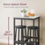 Square Bar Table With Heavy Duty Steel Frame, thumbnail 5 of 12