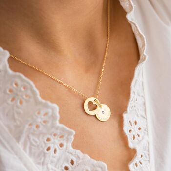 Sterling Secret Heart Birthstone Necklace Photo Set, 5 of 12