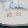 Sterling Silver Balloon Dog Stud Earrings, thumbnail 1 of 12
