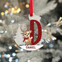 Reindeer Alphabet Initial And Name Glitter Acrylic Christmas Decoration, thumbnail 1 of 5