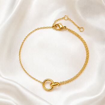 Mother Of The Bride Or Groom Interlocking Gold Bracelet, 3 of 7
