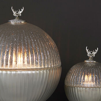 Glass Bauble Scented Candle Pot – Two Sizes, 2 of 3