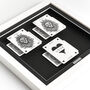 Personalised Gay Couples Gift Royal Lion Playing Cards Frame, thumbnail 2 of 9