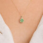 Yellow Gold Plated August Peridot Birthstone Necklace, thumbnail 1 of 12