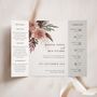 Blush Boho Gatefold Wedding Invitations, thumbnail 1 of 5