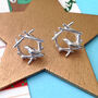 Sterling Silver Robin And Bird Nest Earrings, thumbnail 7 of 8
