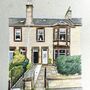 Custom House Portrait In Coloured Pencil, thumbnail 7 of 7