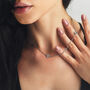Personalised Silver Clover Necklace – Delicate Charm With Meaningful Elegance, thumbnail 2 of 11