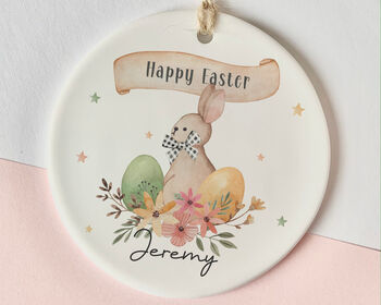 Personalised Easter Ceramic Decoration, 2 of 3