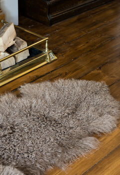 100% Natural Mongolian Sheepskin Rug Small, 12 of 12