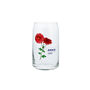 Personalised Birth Month Flower Printed Can Glass, thumbnail 2 of 7