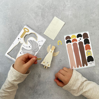 Make Your Own Angel Peg Doll Kit, 3 of 9