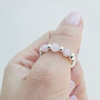 Gold Filled Rose Quartz Stacking Stretch Bead Ring, thumbnail 4 of 9
