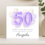 50th Birthday Card For Sister, Custom Gift For Women, thumbnail 6 of 8