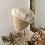 Ivory Beret With Optional Veil And Accessories, thumbnail 5 of 12