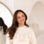 Mama Embroidered Bow Sweatshirt With Optional Matching Mama's Girl, thumbnail 8 of 12
