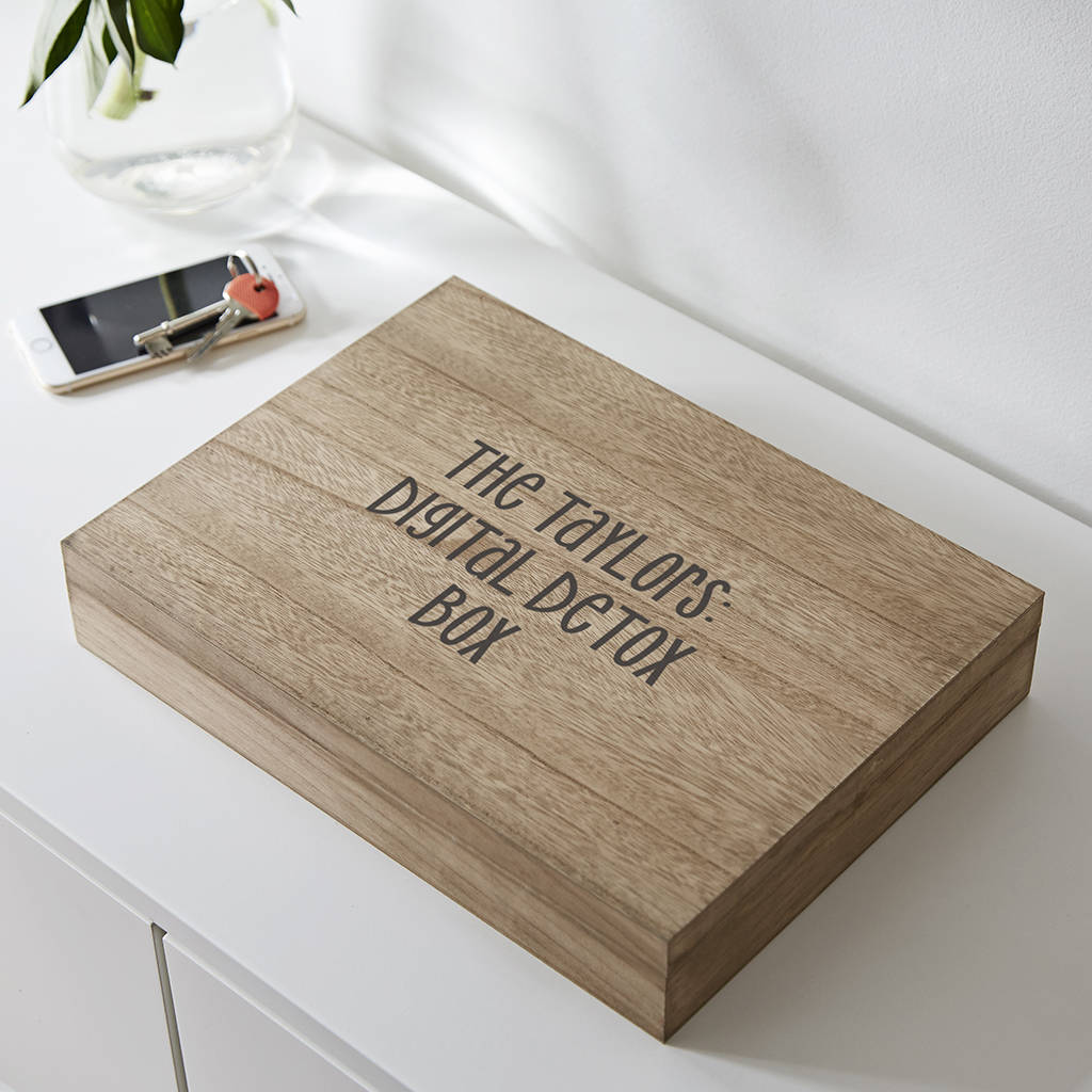 Personalised 'digital Detox Box' For Storing Gadgets By Lovestruck