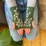 Ladies Mittens With Vine Pattern, thumbnail 1 of 4