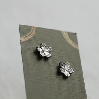 Forget Me Not Flower Stud Earrings, 5 of 6