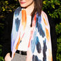 Personalised Watercolour Rainbow Scarf, thumbnail 2 of 8