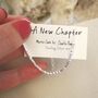 A New Chapter Sterling Silver Morse Code Chain Bracelet, thumbnail 3 of 8