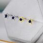 Tiny Sapphire Blue Cz Star Stud Earrings, thumbnail 5 of 11